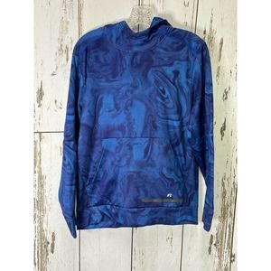 Russell Marbled Blue Hoodie